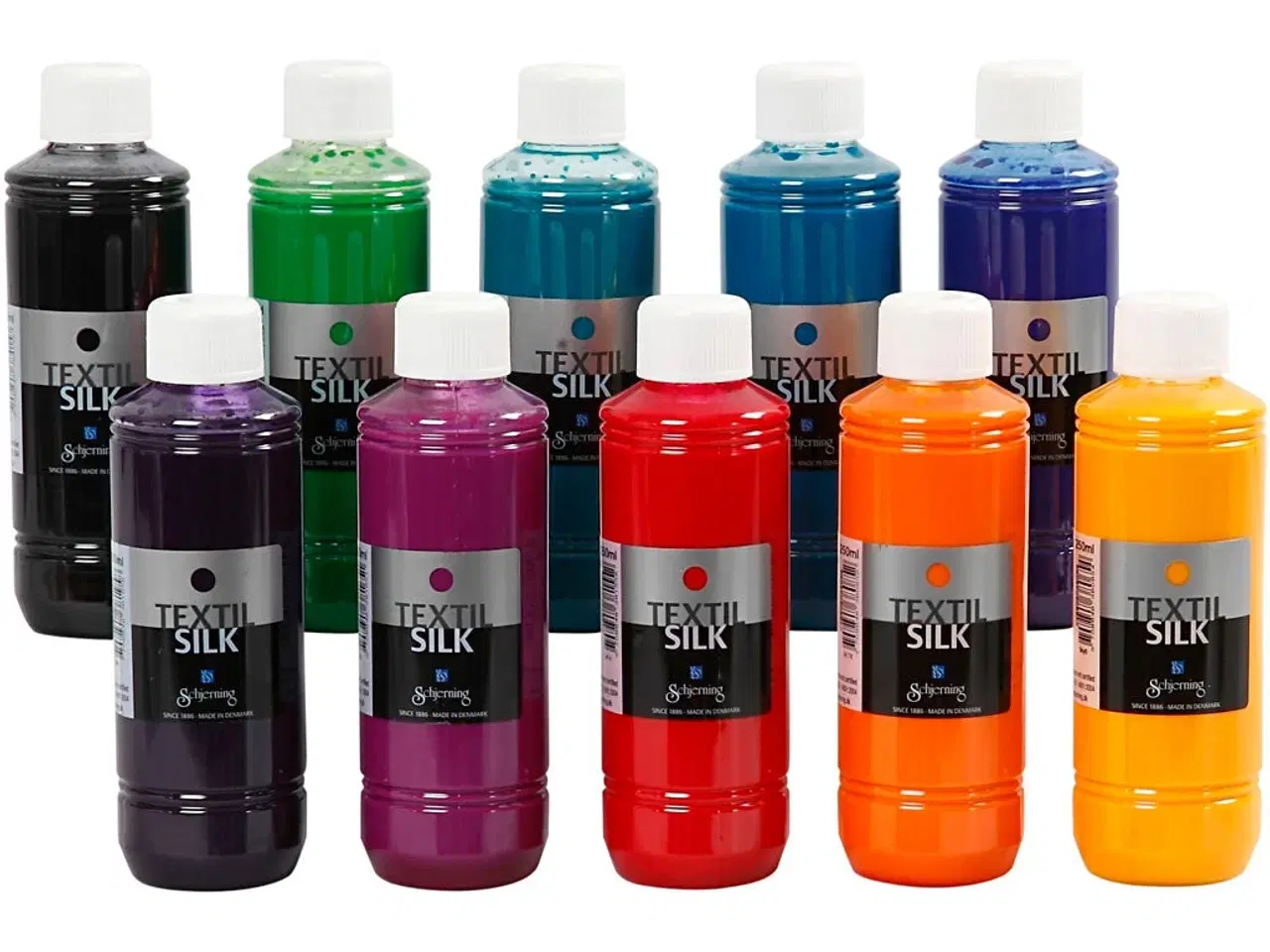 Billede 1 - Textil Silk - Vandbaseret Silkemaling 10x250ml