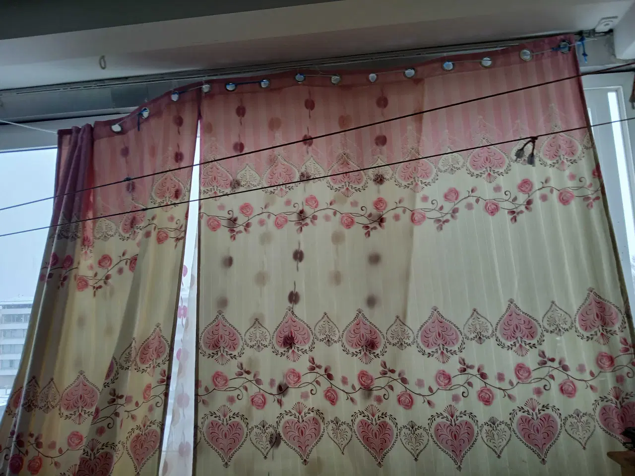 Billede 1 - Smukke Mønstret Gardiner ✨️