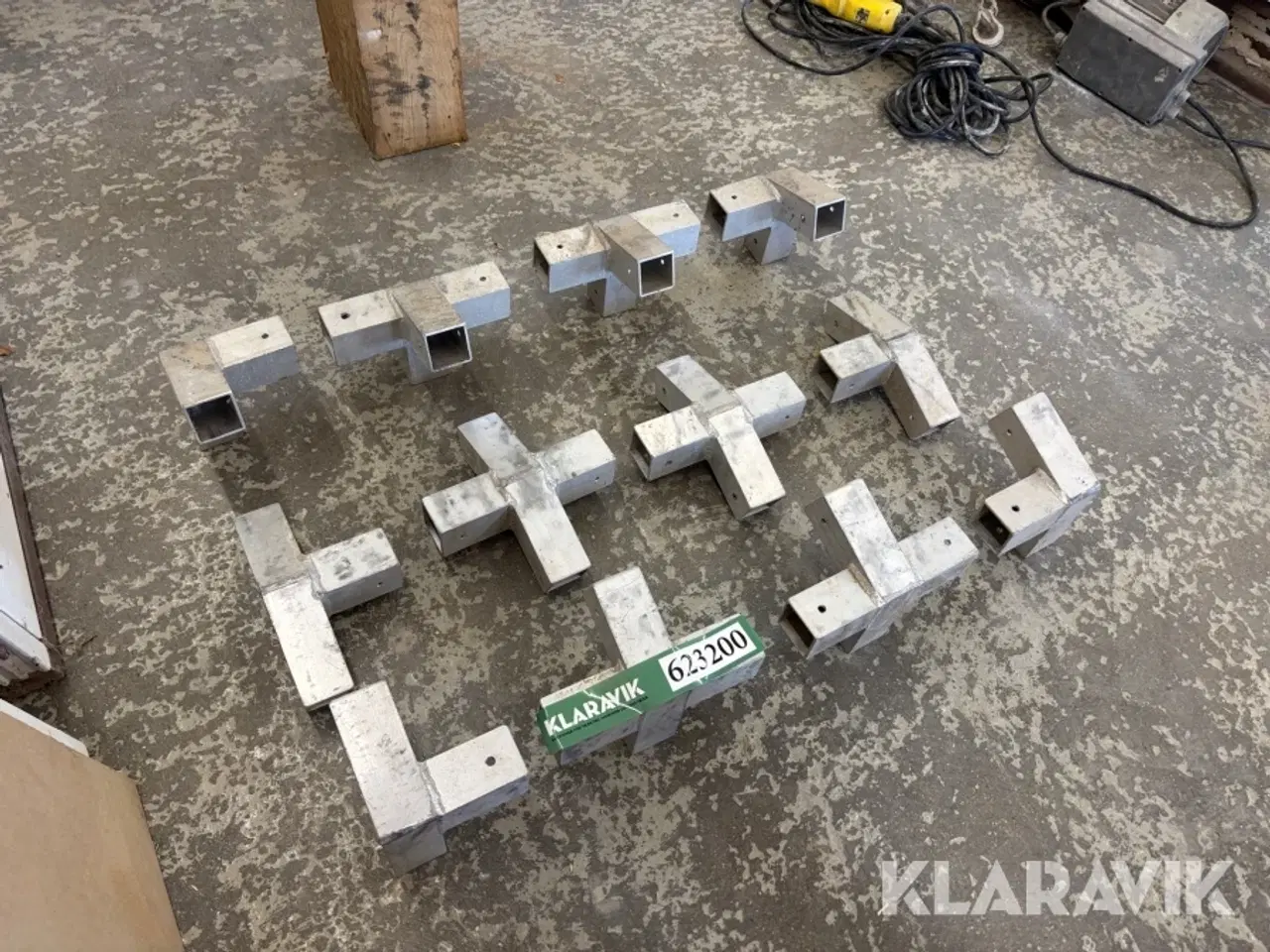 Billede 1 - Alu stativ til bygselv telt.