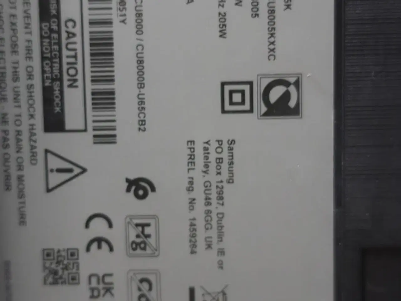 Billede 4 - Fladskærm SAMSUMG TU65CU8005K m/kamera