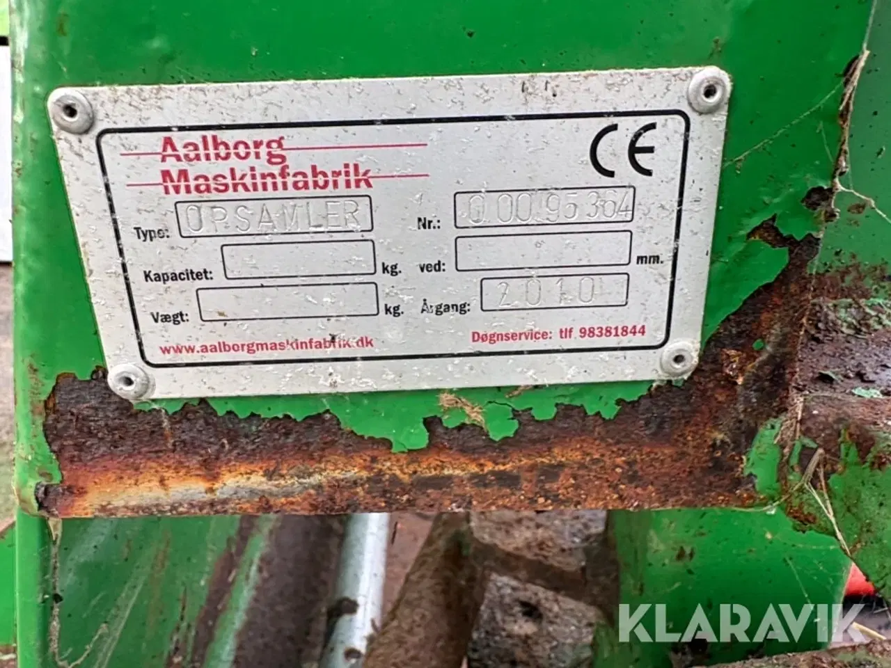 Billede 12 - Lot: halmopsamler og halmrive Aalborg maskinfabrik Opsamler og HRS 13 2 maskiner