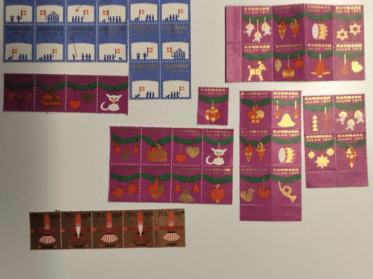 Billede 3 - julefrimærker 400 stk blandet