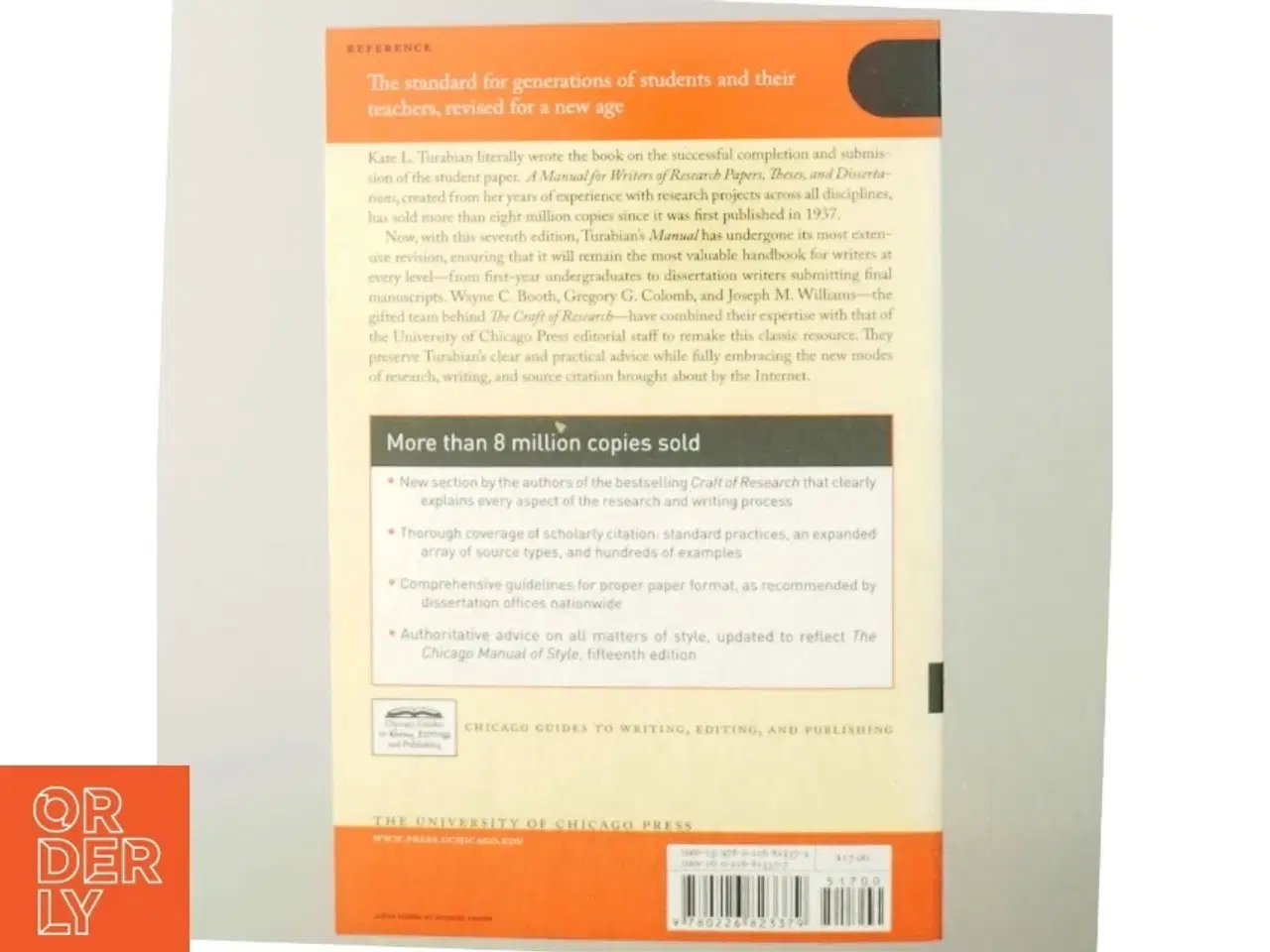 Billede 3 - A manual for writers of research papers, theses, and dissertations : Chicago style for students and researchers af Kate L. Turabian (Bog)