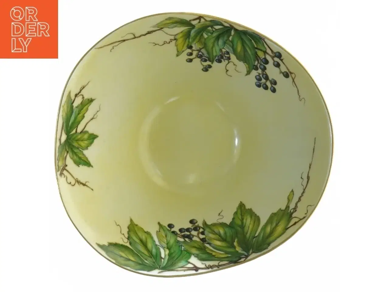 Billede 2 - Håndmalet Asymmetrisk Skål fra Zen Scherzer (str. 17 x 7 cm)