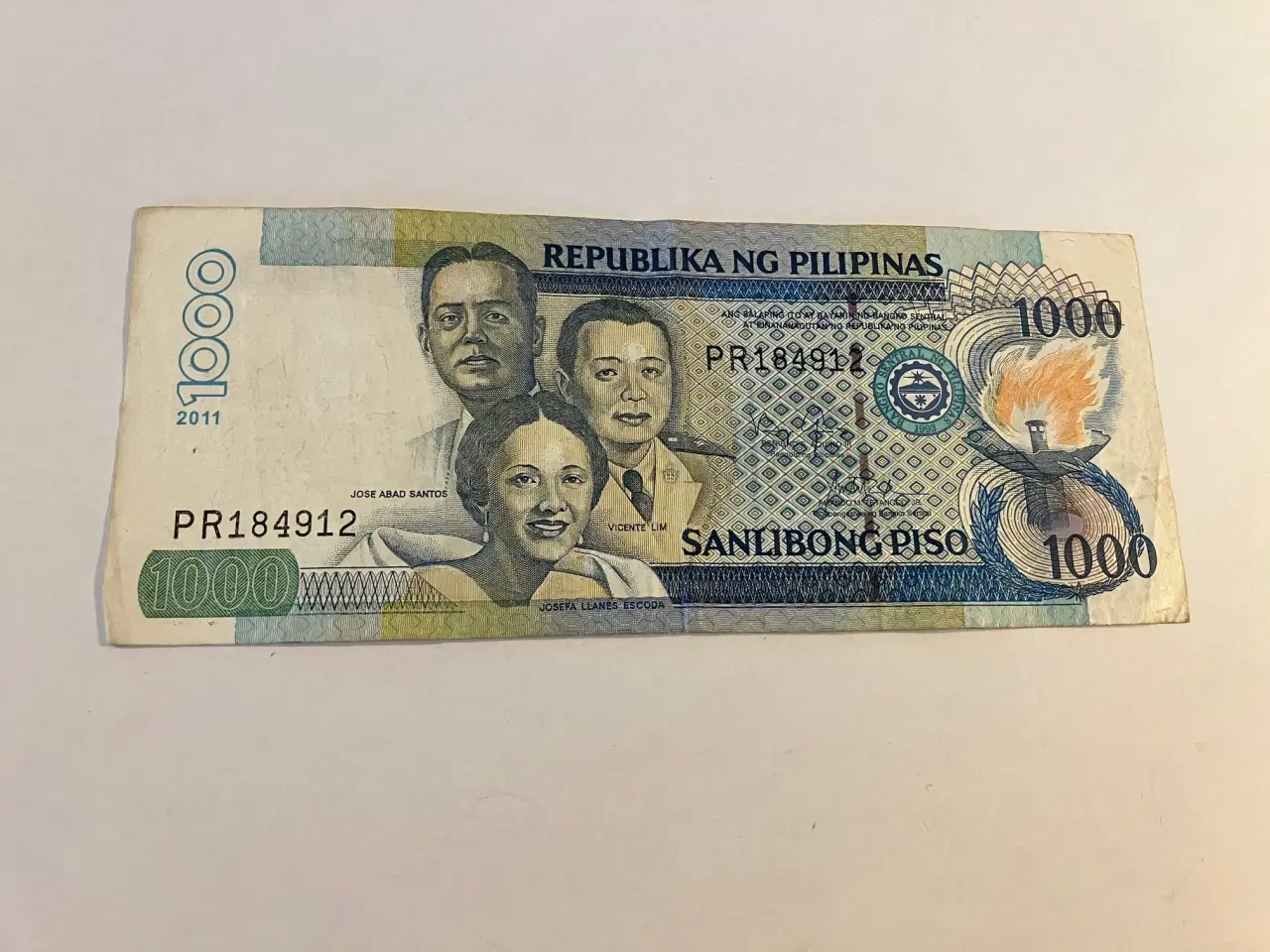 Billede 1 - 1000 Peso Philippines 2011