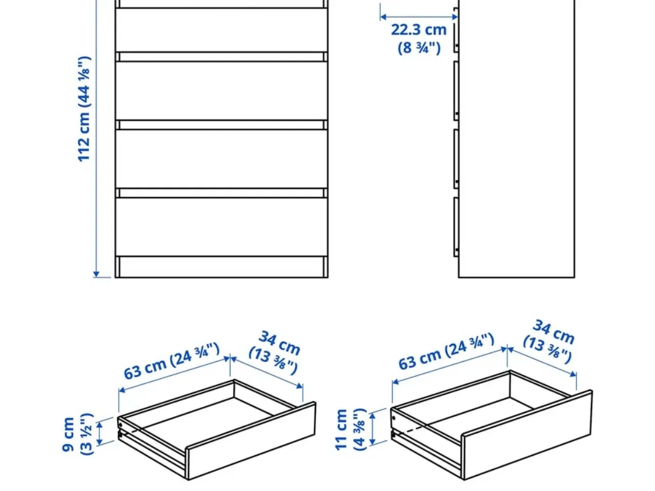 Billede 2 - Kommode fra Ikea