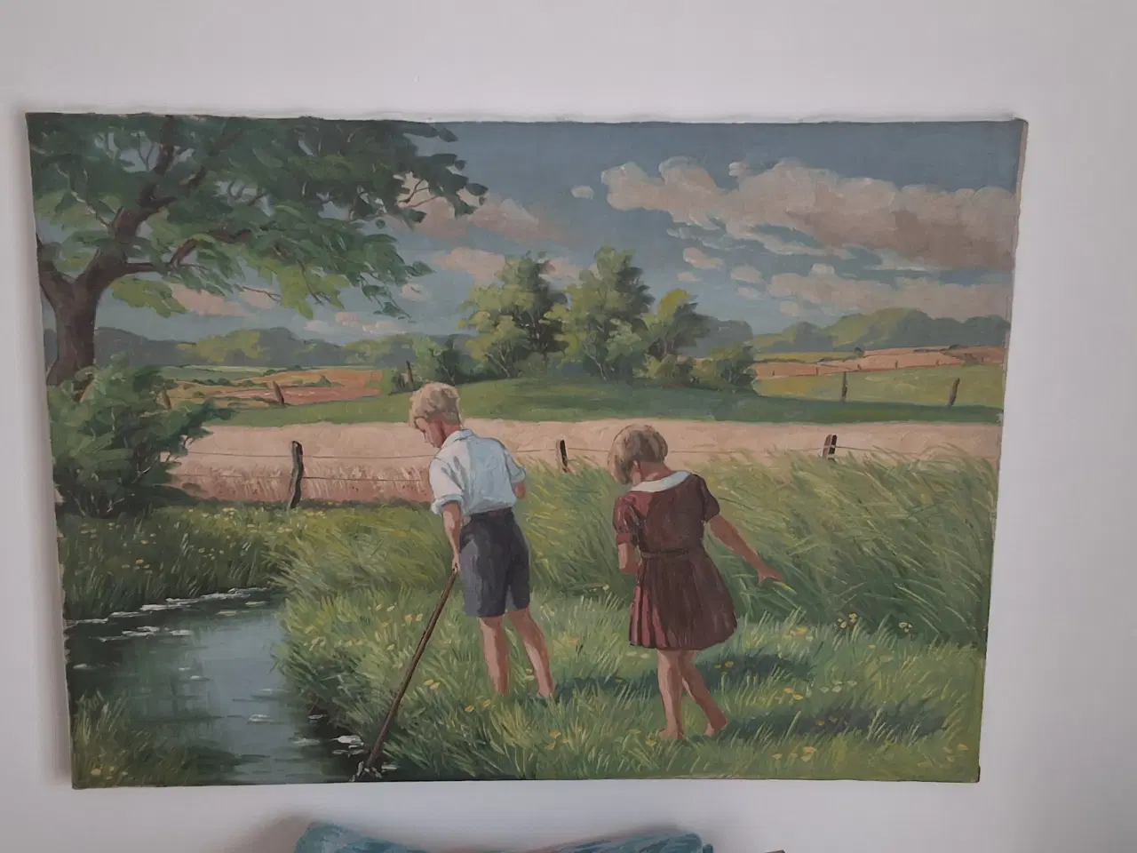 Billede 1 - Stort, stilfuldt oliemaleri