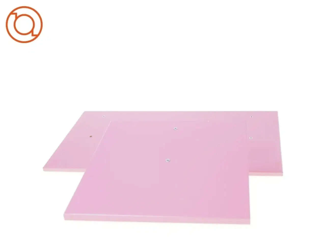 Billede 2 - 2 x lyserøde hylder fra IKEA (str. 50 x 25 og 25 x 25)