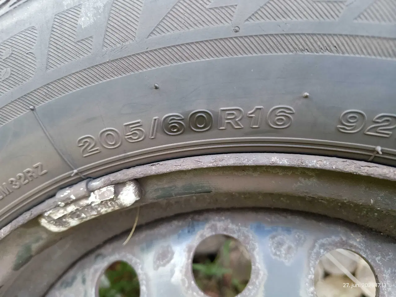 Billede 4 - Bridgestone vinterhjul på stålfælge 