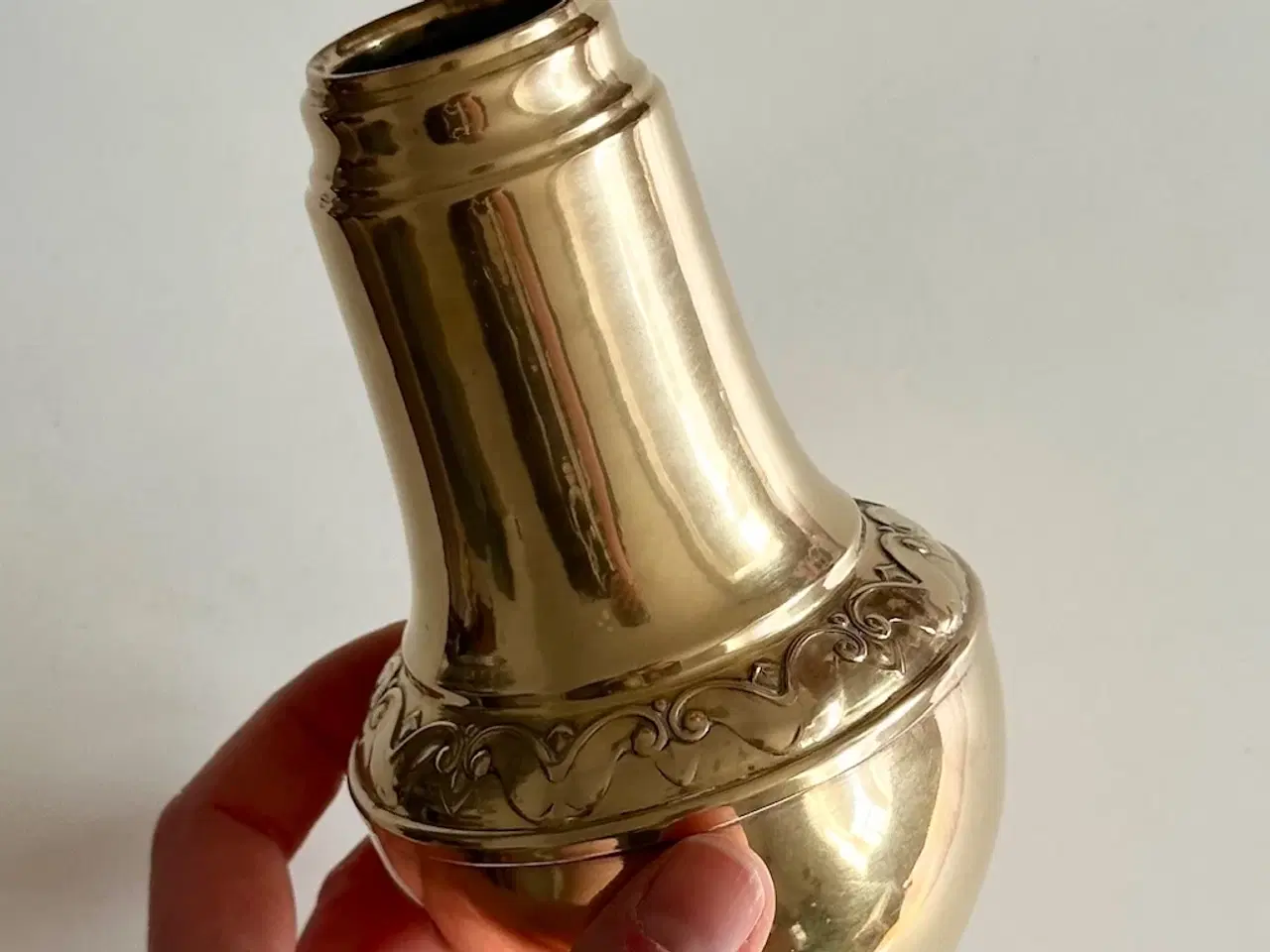 Billede 2 - Messingvase, antik