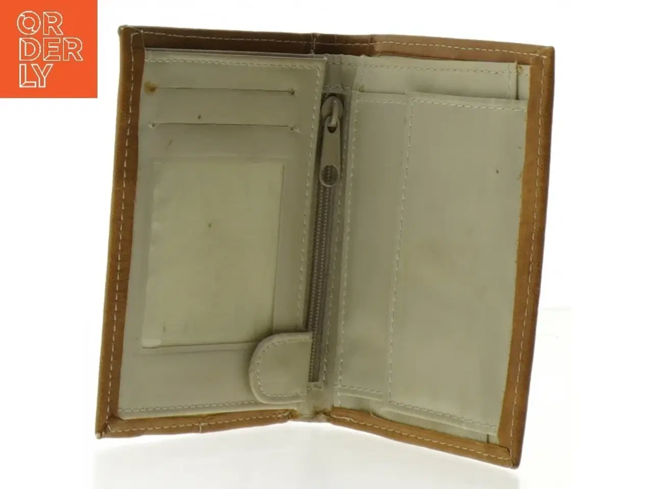 Billede 5 - Brun læderpung (str. 13,5 x 10 cm)