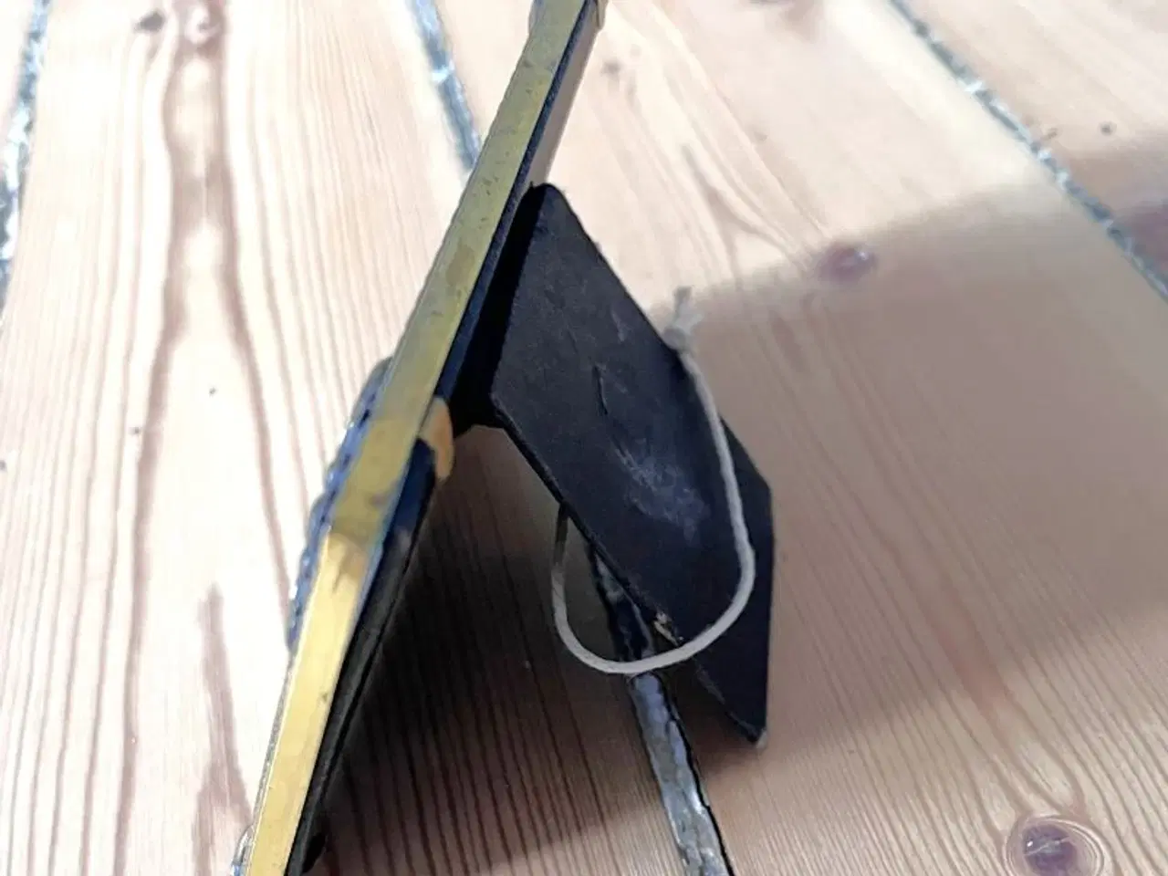 Billede 2 - Skøn gammel messingramme med buet glas