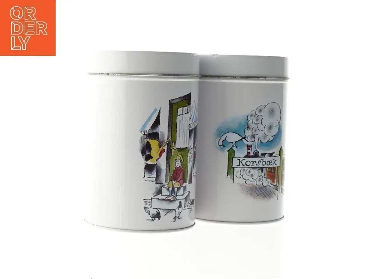 Billede 6 - Metaldåser med Korsbæk-motiv, Matador (str. 11,5 x 17 cm)