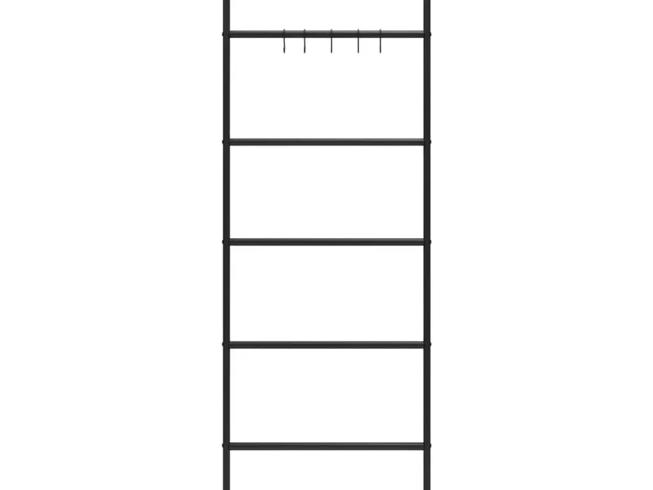 Billede 3 - Håndklædestige 5 niveauer 58x175 cm jern sort