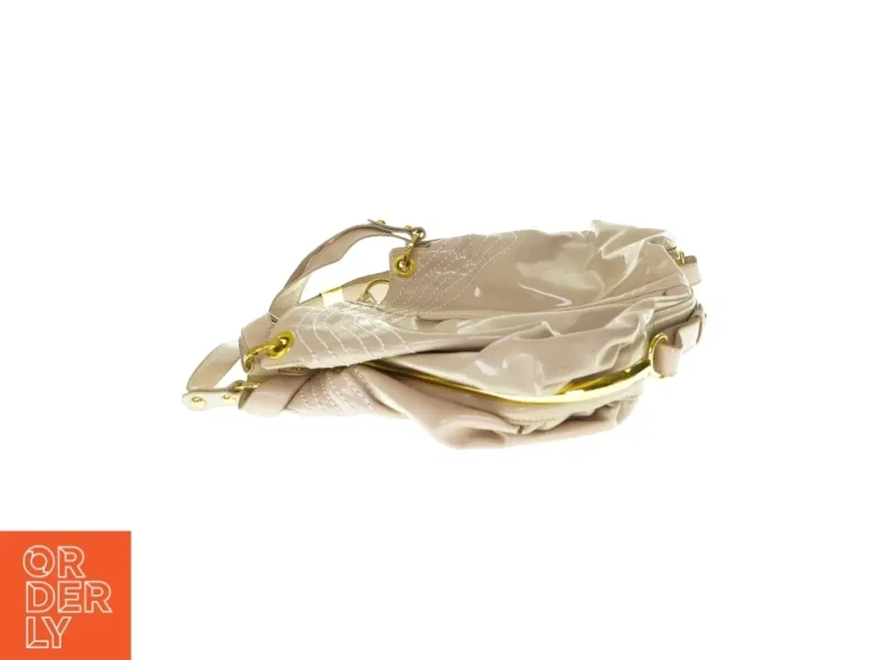 Billede 3 - Lyserød taske med guld detaljer