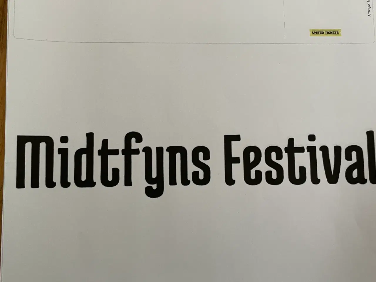 Billede 1 - To billetter til Midtfynsfestivalen