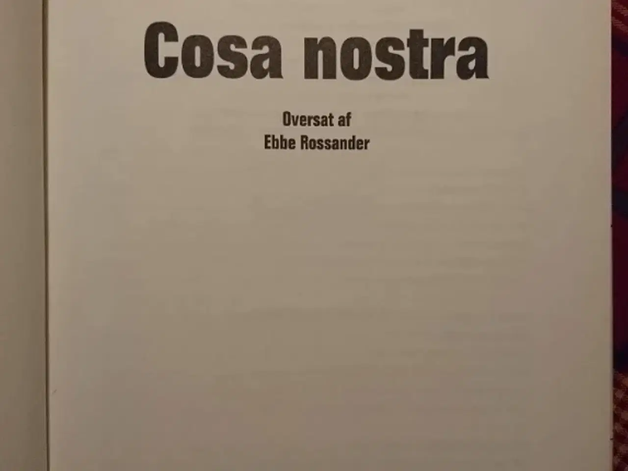 Billede 4 - Bog: Cosa Nostra