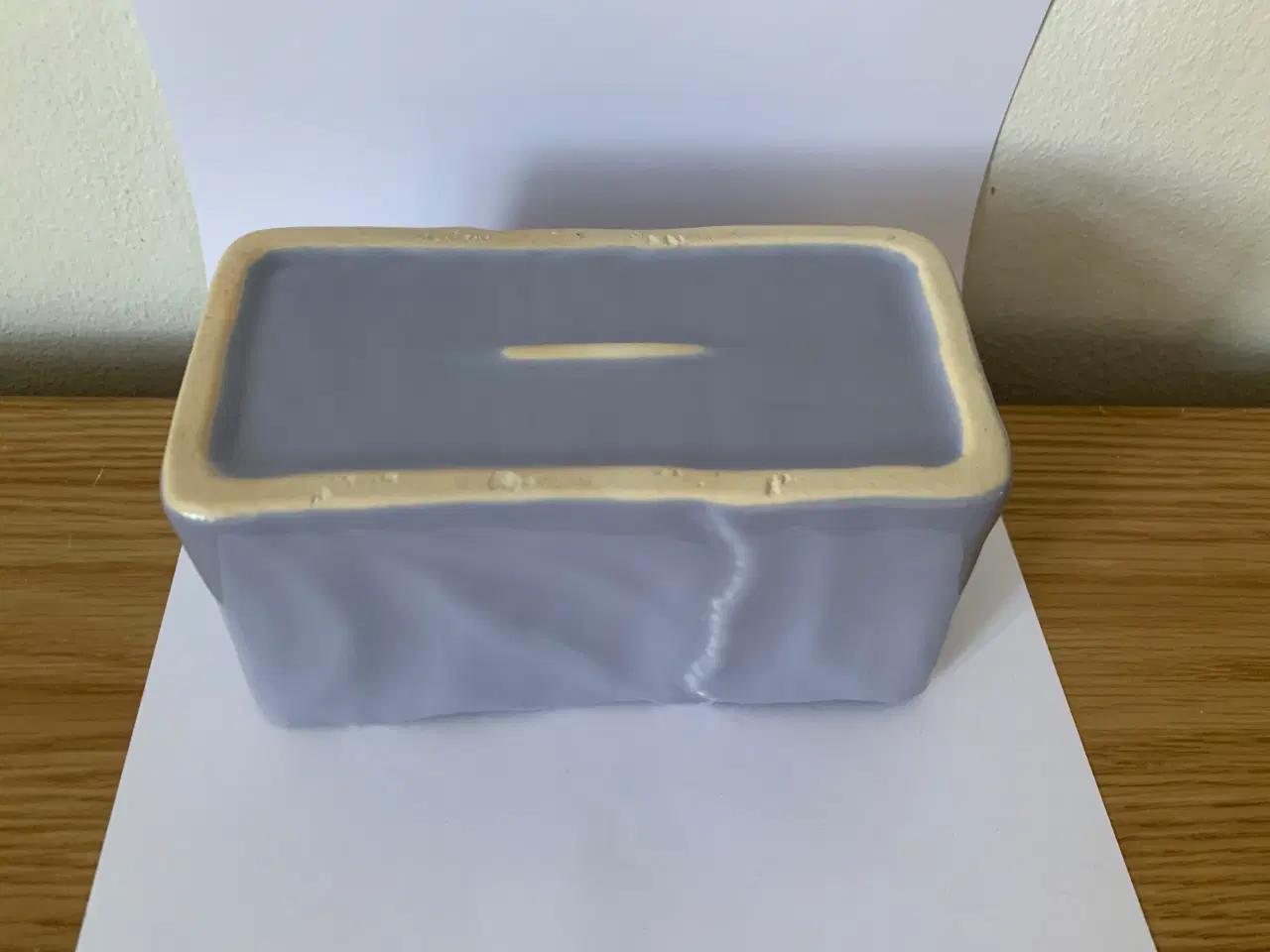 Billede 2 - Smuk skål i en flot lyslilla farve, rektangulær