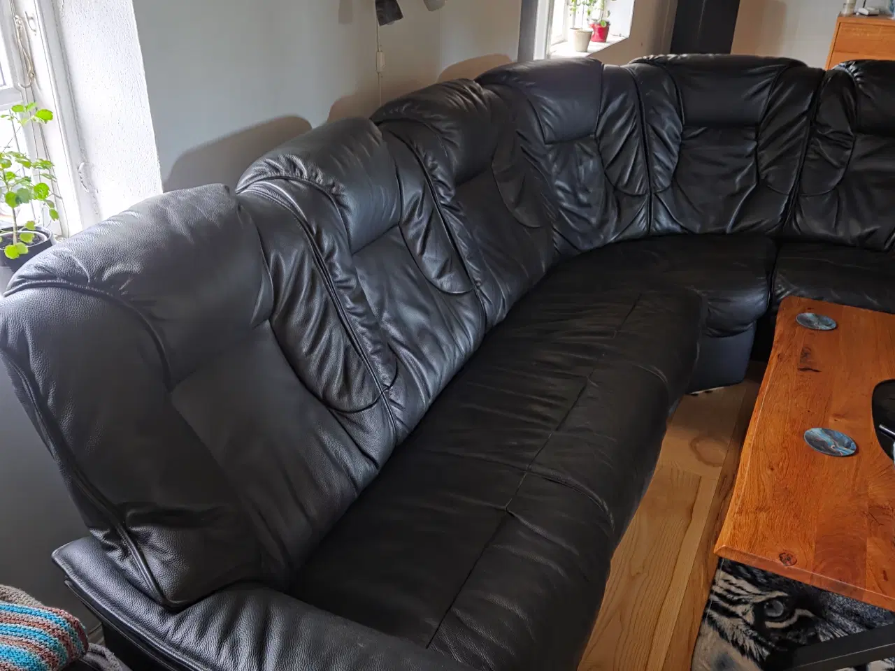 Billede 3 - Hjørnesofa i læder