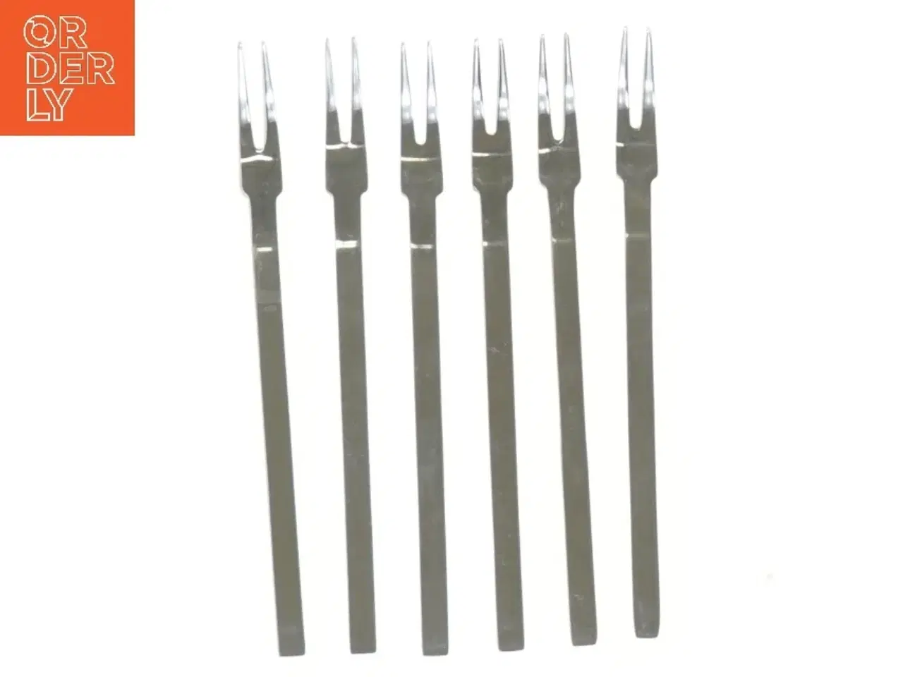 Billede 2 - Sæt med 6 kagegafler (str. 16 cm, 6 styk cm)