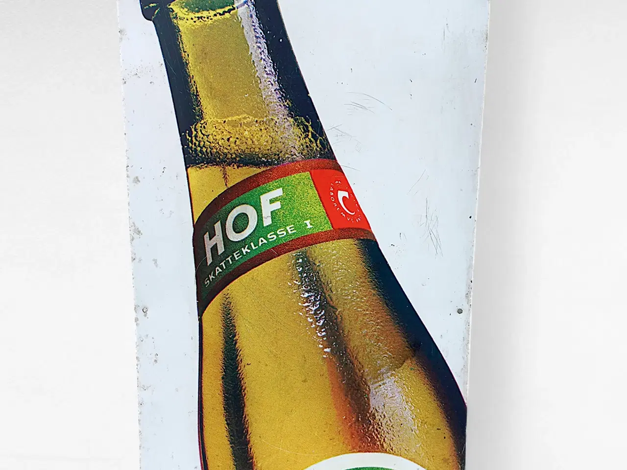 Billede 4 - Vintage Carlsberg Hof metalskilt – “helst en HOF”