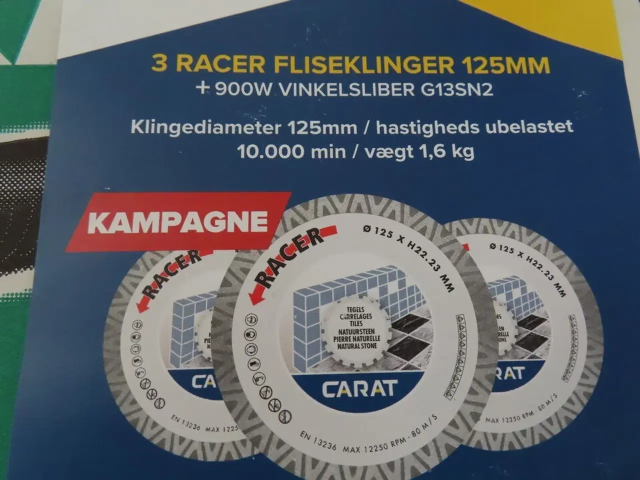 Billede 2 - Vinkelsliber med 3 klinger HIKOKI