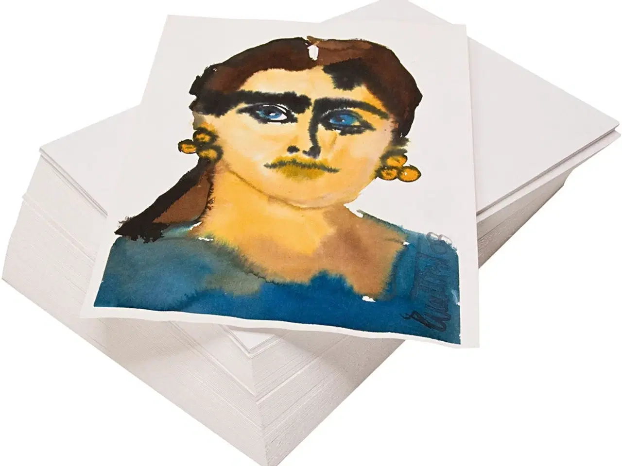 Billede 1 - Akvarelpapir A2, 180 g, 100 ark - Høj kvalitet