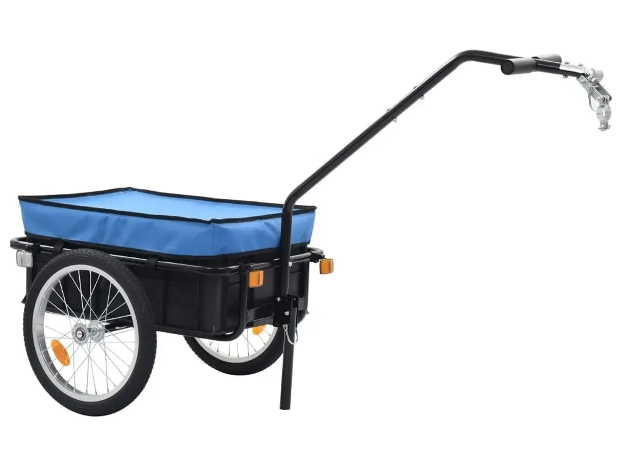 Billede 2 - Cykeltrailer/trækvogn 155x60x83 cm stål blå