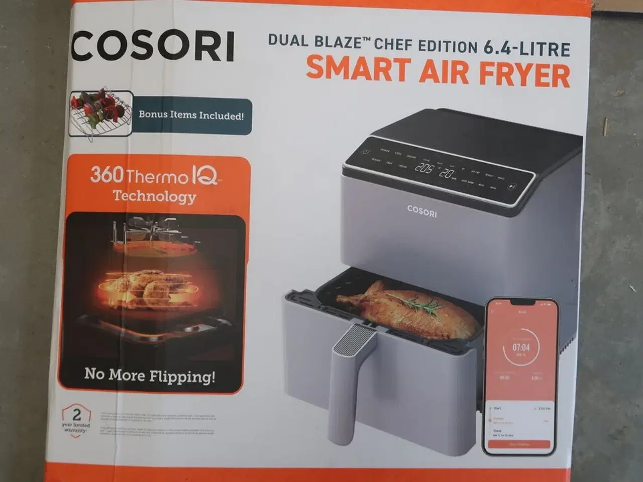 Billede 3 - Airfryer, Cosori Dual Blaze 6,4 Liter