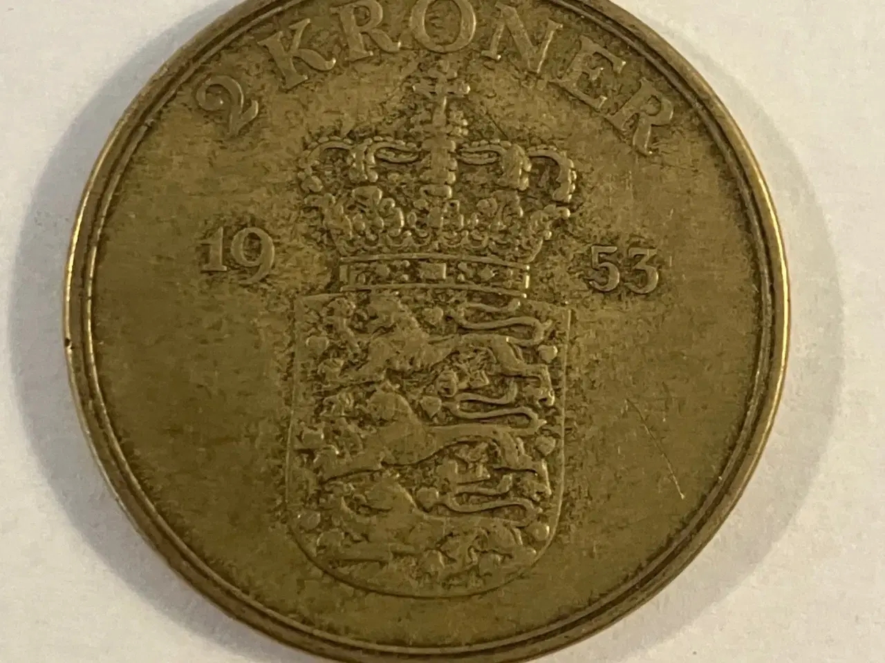 Billede 1 - 2 Kroner Danmark 1953