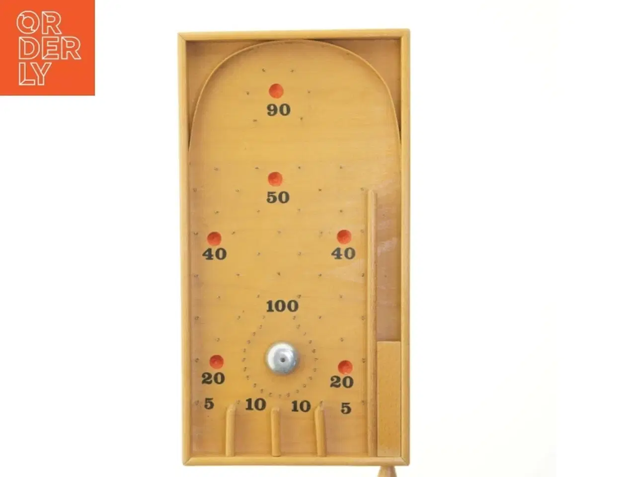 Billede 1 - Vintage træ pinball spil fra Made in Tjekkoslovakiet (str. 47x25 cm)