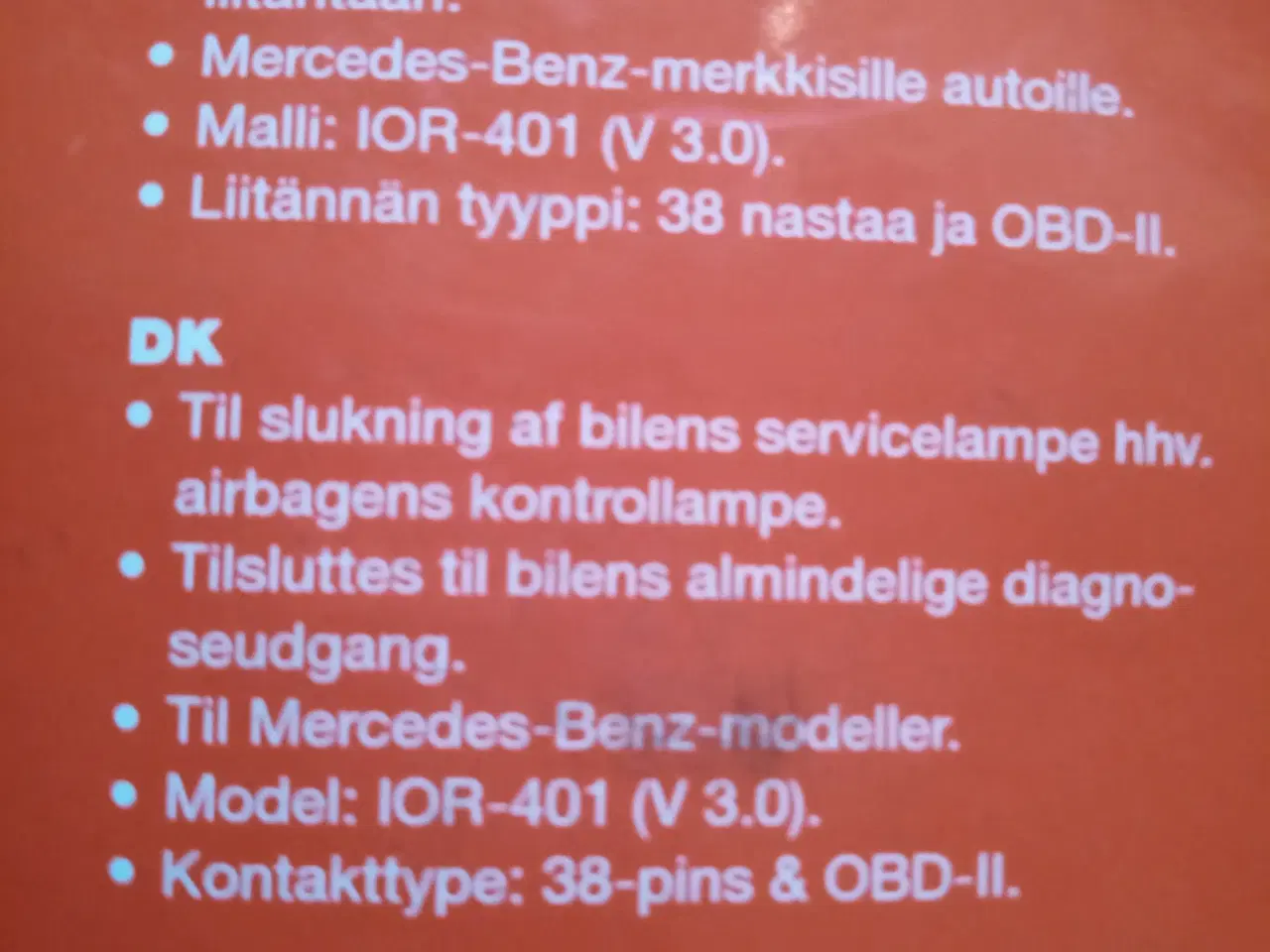 Billede 2 - Mercedes værktøj