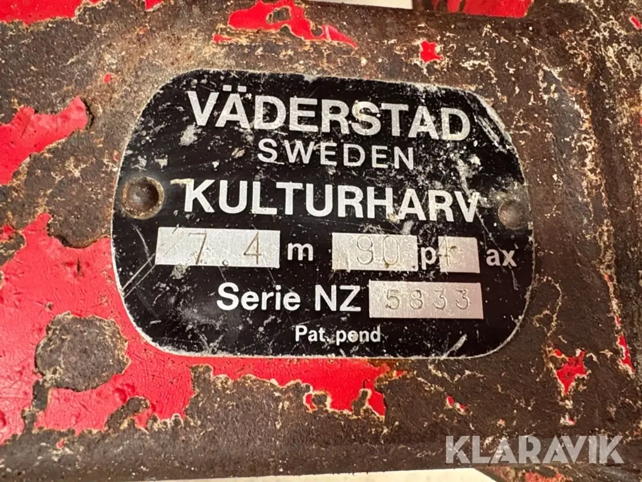 Billede 5 - Harve med hydraulik Väderstad NZ