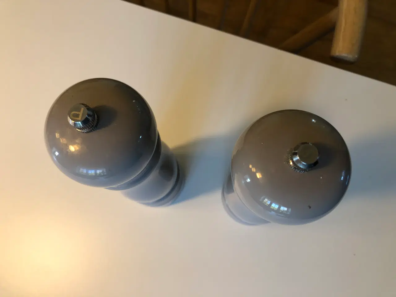 Billede 4 - Salt og peber kværn i blank grå