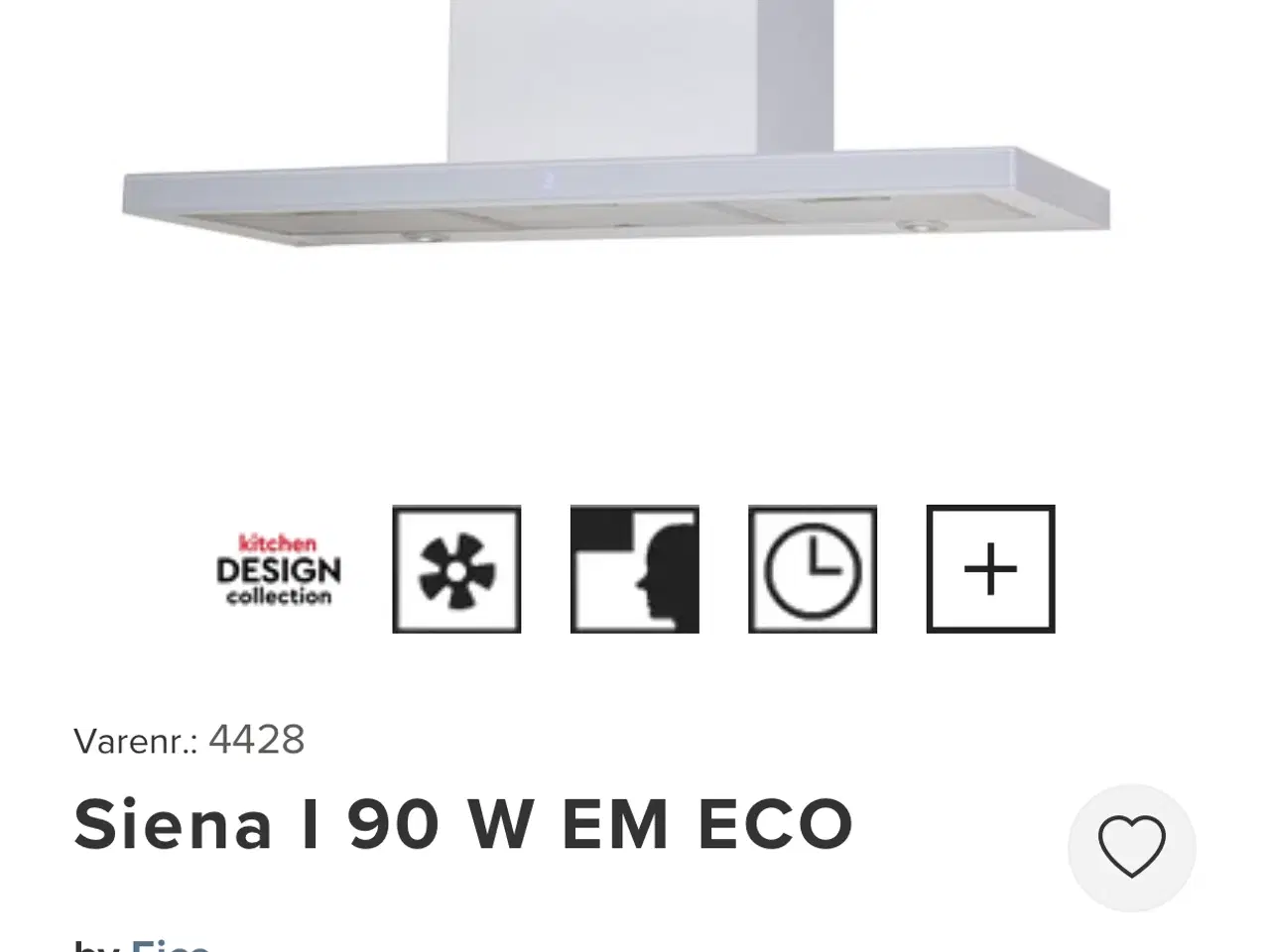 Billede 7 - Emhætte EICO Siena l 90 W EM ECO