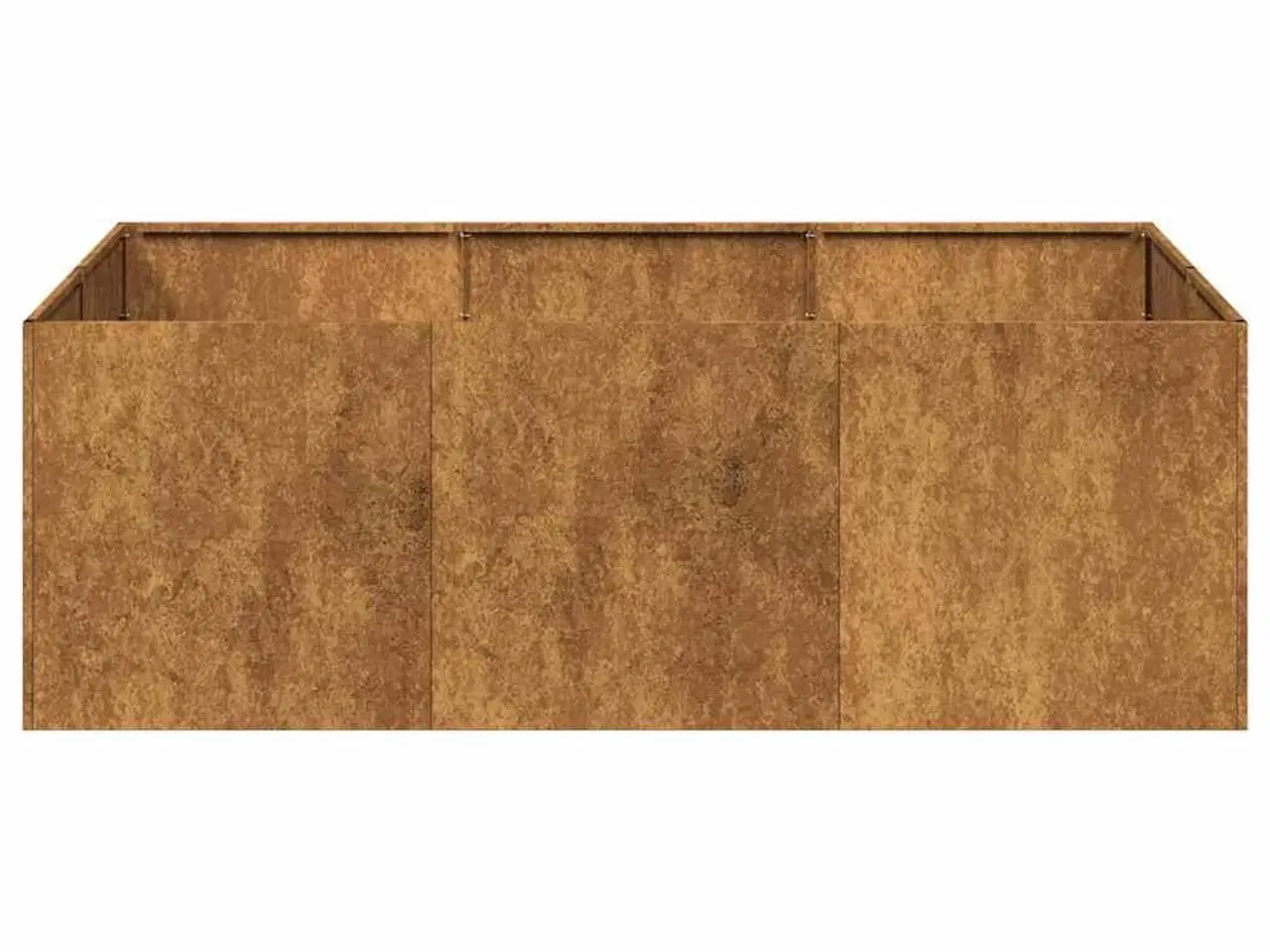 Billede 5 - Plantekasse rustfarvet 120x80x40 cm forvitringsstål