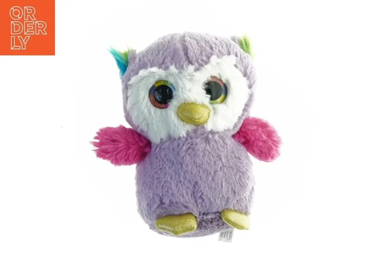 Billede 1 - Farverig plysugle (str. 20 x 14 cm)