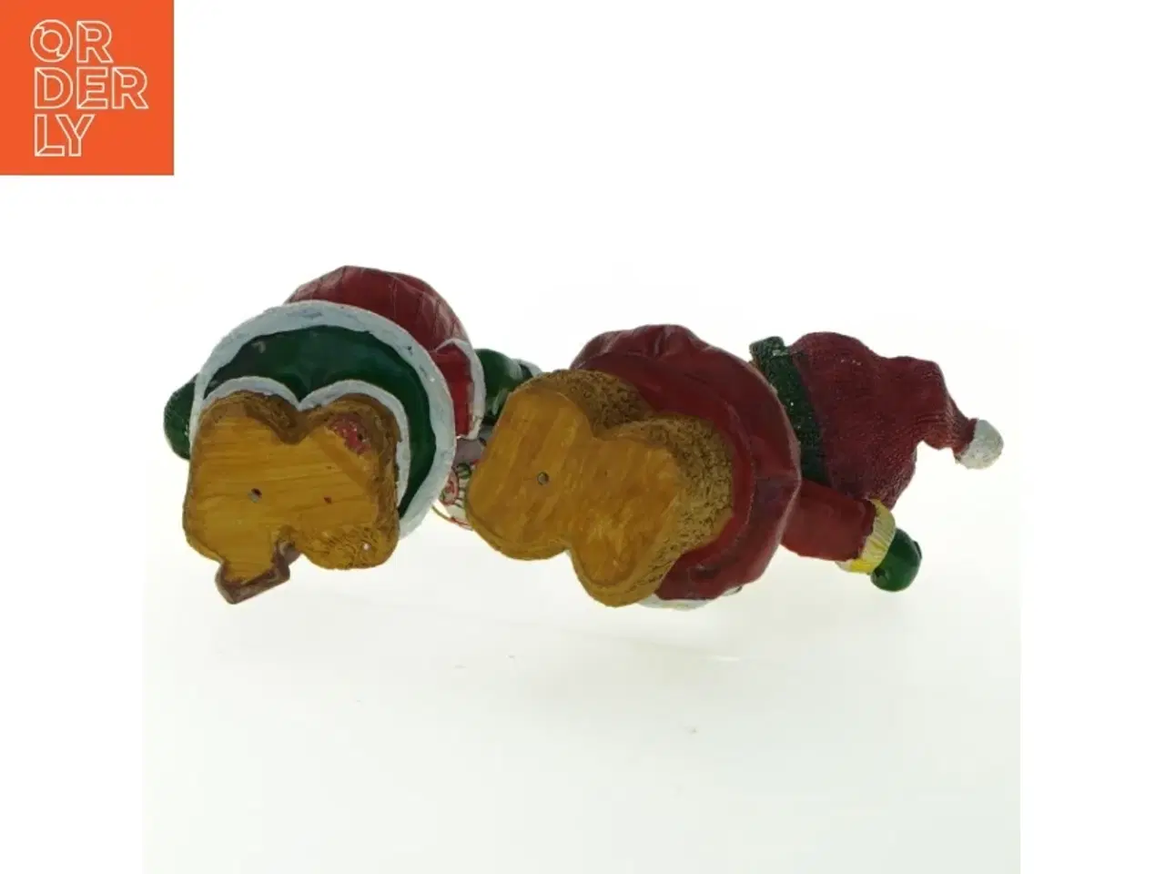 Billede 4 - To julebjørns figurer (str. 13x10,5 cm)