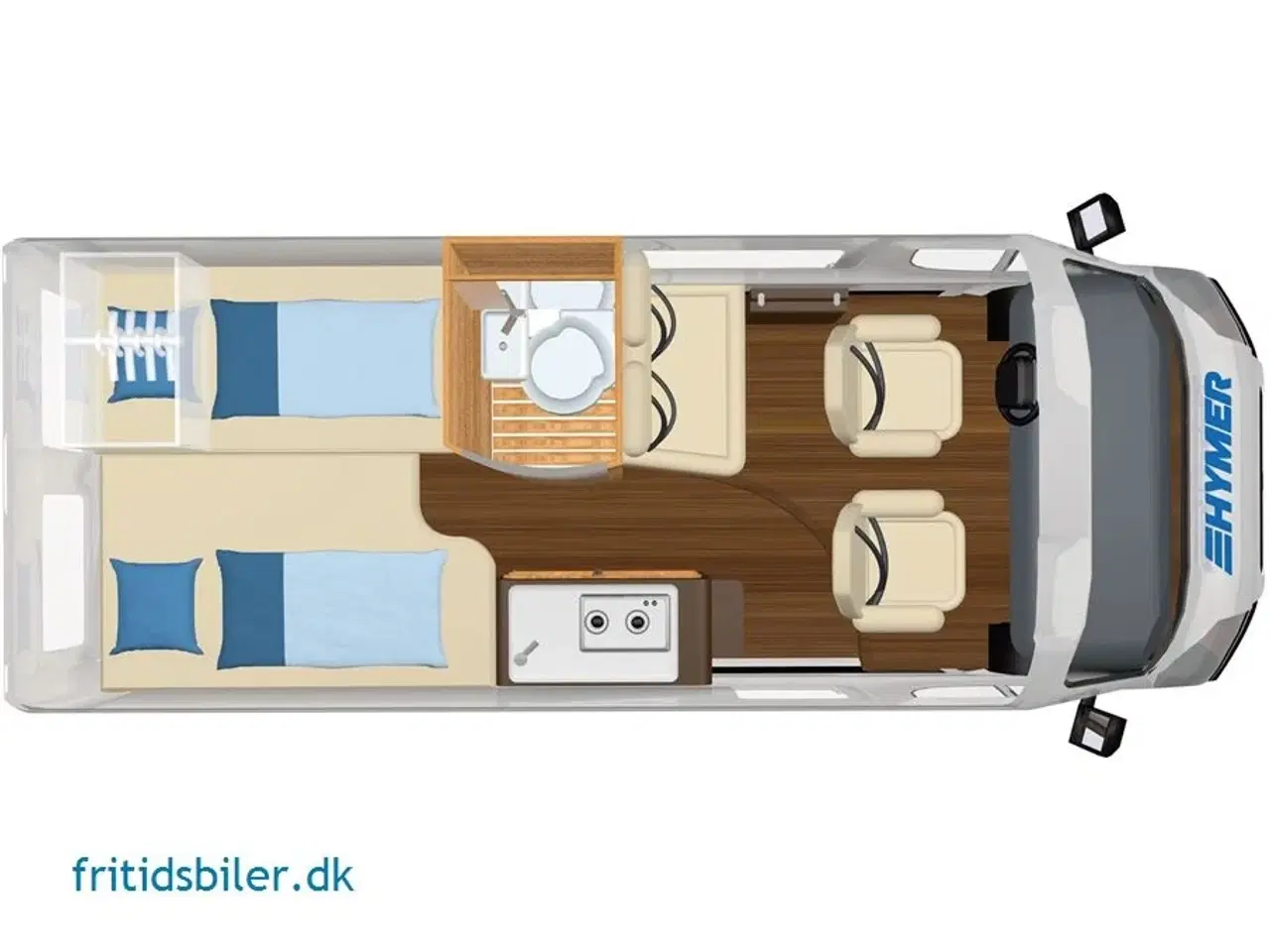 Billede 18 - 2024 - Hymer Campervan Yosemite   Hymer Campervan Yosemitte uden 6,00 meter med EnkeltsengeKvalitet med Fokus på detajlerne