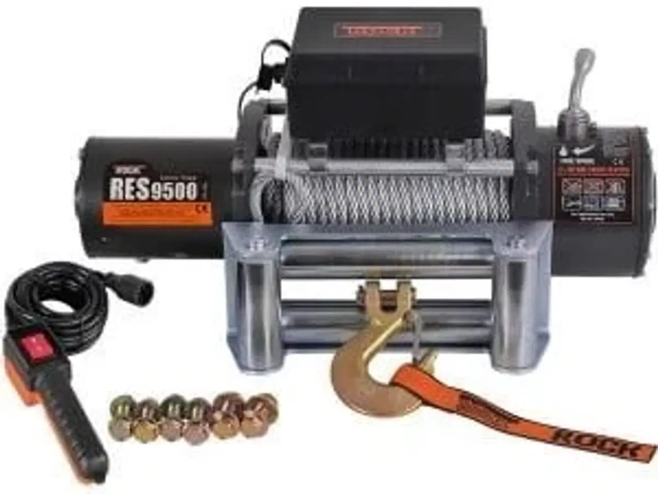 Billede 2 - Rock res9500 el-trailerspil 12 vdc 4,9hk (3,6kw) 4313 kg