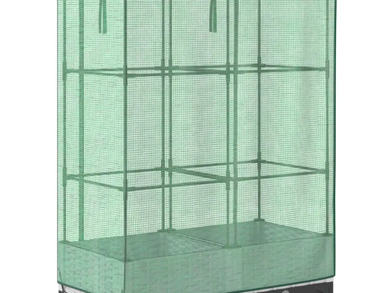 Billede 6 - Højbed med drivhusovertræk 80x40x123 cm rattan-look