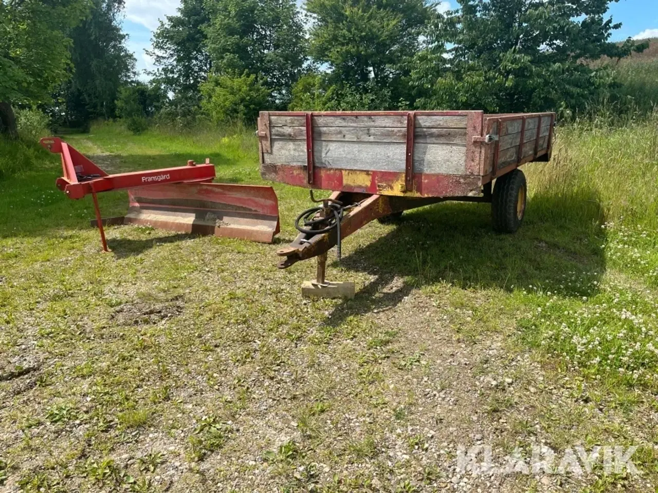 Billede 7 - LOT: tipvogn og Skrabeblad TIM OG Frangård 4,5 tons vogn/G-250L