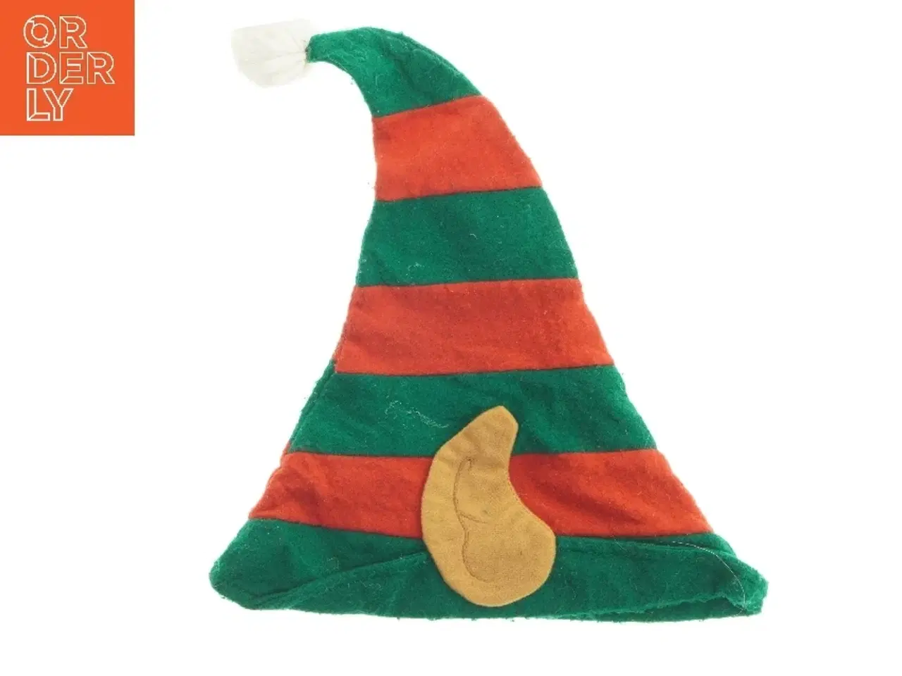 Billede 2 - Alfehue med ører i grøn og rød (str. 39 cm)