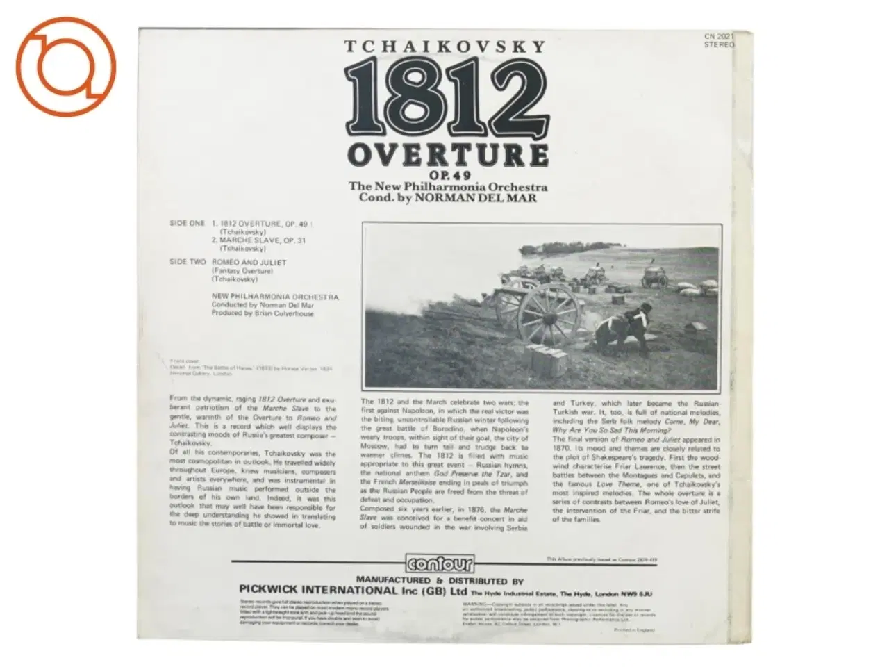 Billede 2 - Lp plade Tchaikovsky 1812 overture fra Contour Stereo (str. 31 x 31 cm)