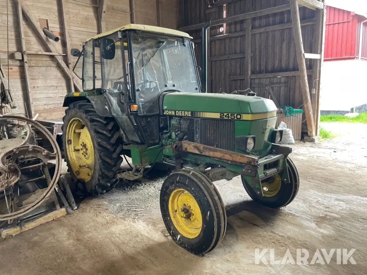 Billede 2 - Traktor JOHN DEERE 2450 med frontlæsser