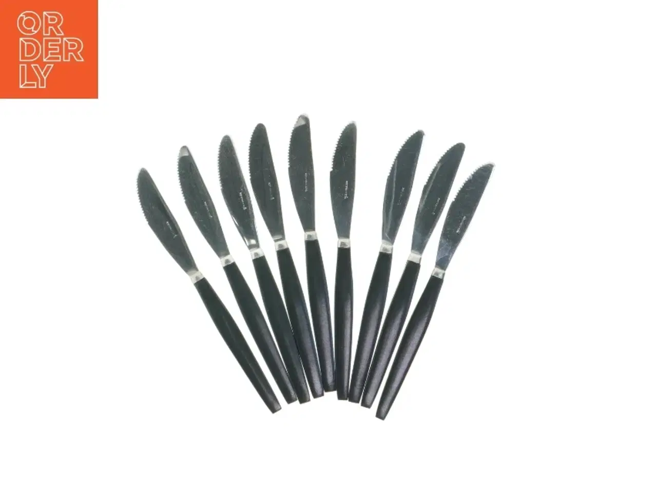 Billede 1 - 1970'er Bakelit smørknive 9 stk. (str. 19,5 cm)