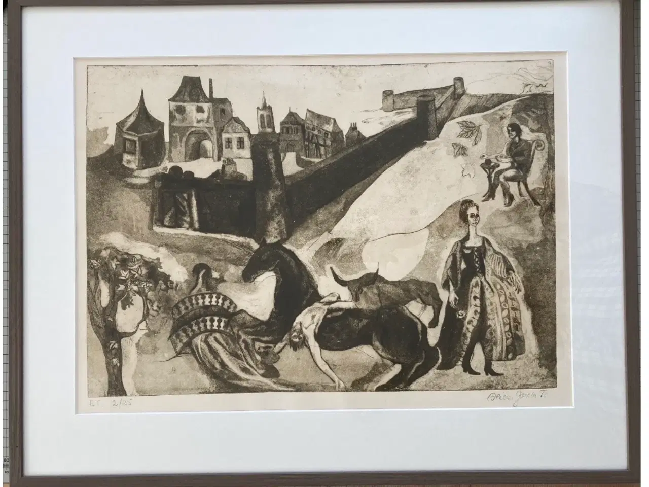 Billede 1 - Ætsning af Alicia Garcia bornholm