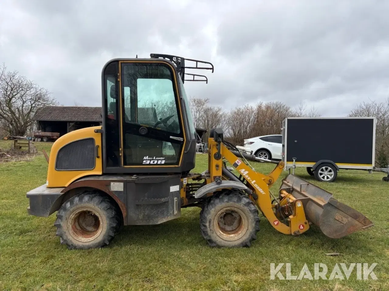 Billede 6 - Minilæsser Max-Loader 908 med skovl og pallegafler