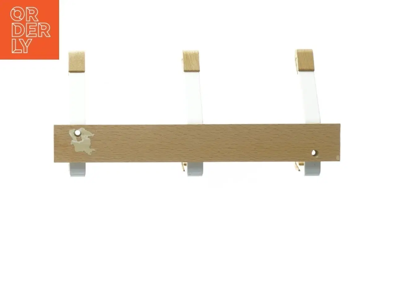 Billede 2 - Knagerække i træ og metal (str. Længde 27 cm)