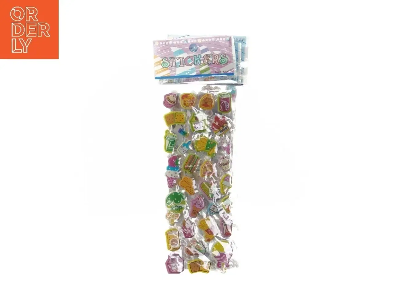 Billede 1 - Sæt med farverige klistermærker (str. 6 styk cm)